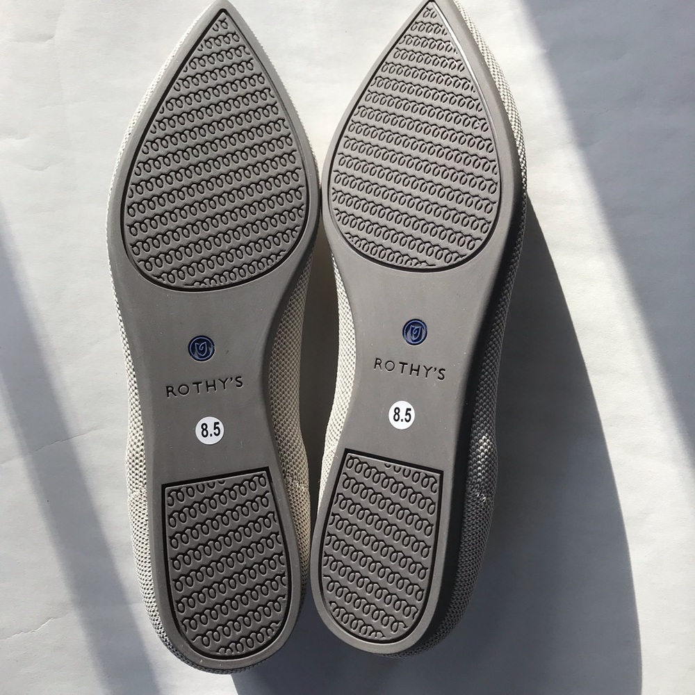 Nwot Rothy's The Point In Flax Birdseye Size 8.5 - image 3